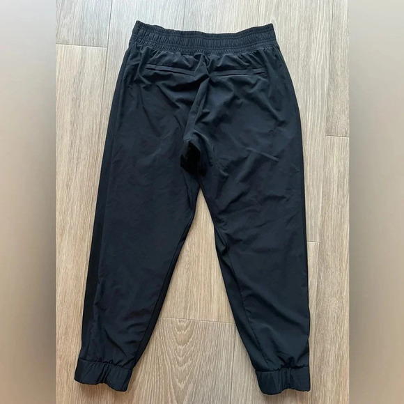 Athleta Brooklyn Lined Jogger Size 0 P Navy Blue Stretch Athleisure Travel Pants - Picture 3 of 9